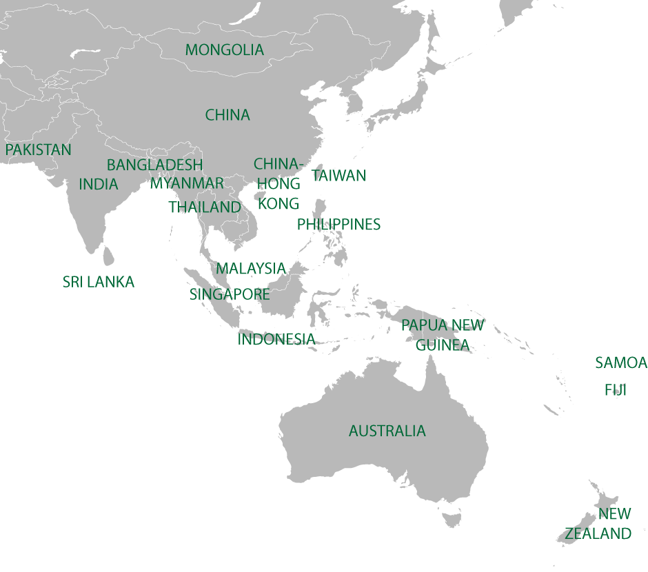 Map of ATLS Providing Countries
